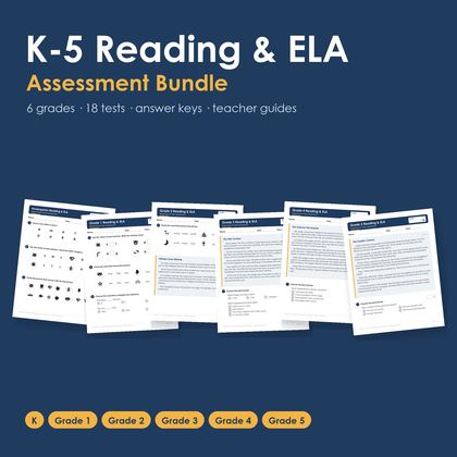 K–5 Reading & ELA Assessment Bundle
