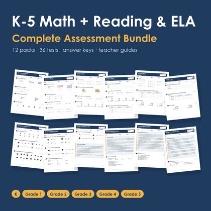 K–5 Complete Assessment Bundle