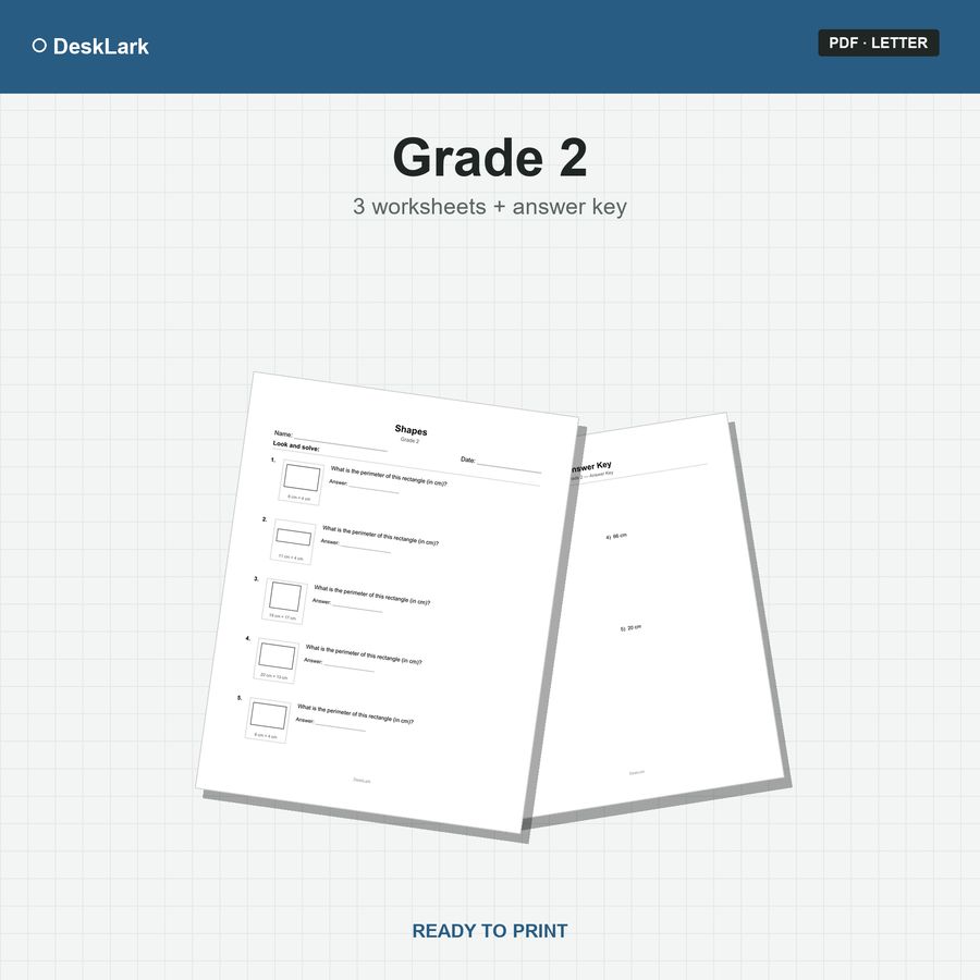 Grade 2 Shapes Worksheets