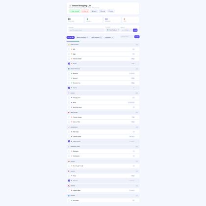 Smart Shopping List PRO